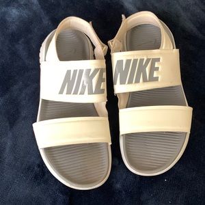 Off white Nike sandals